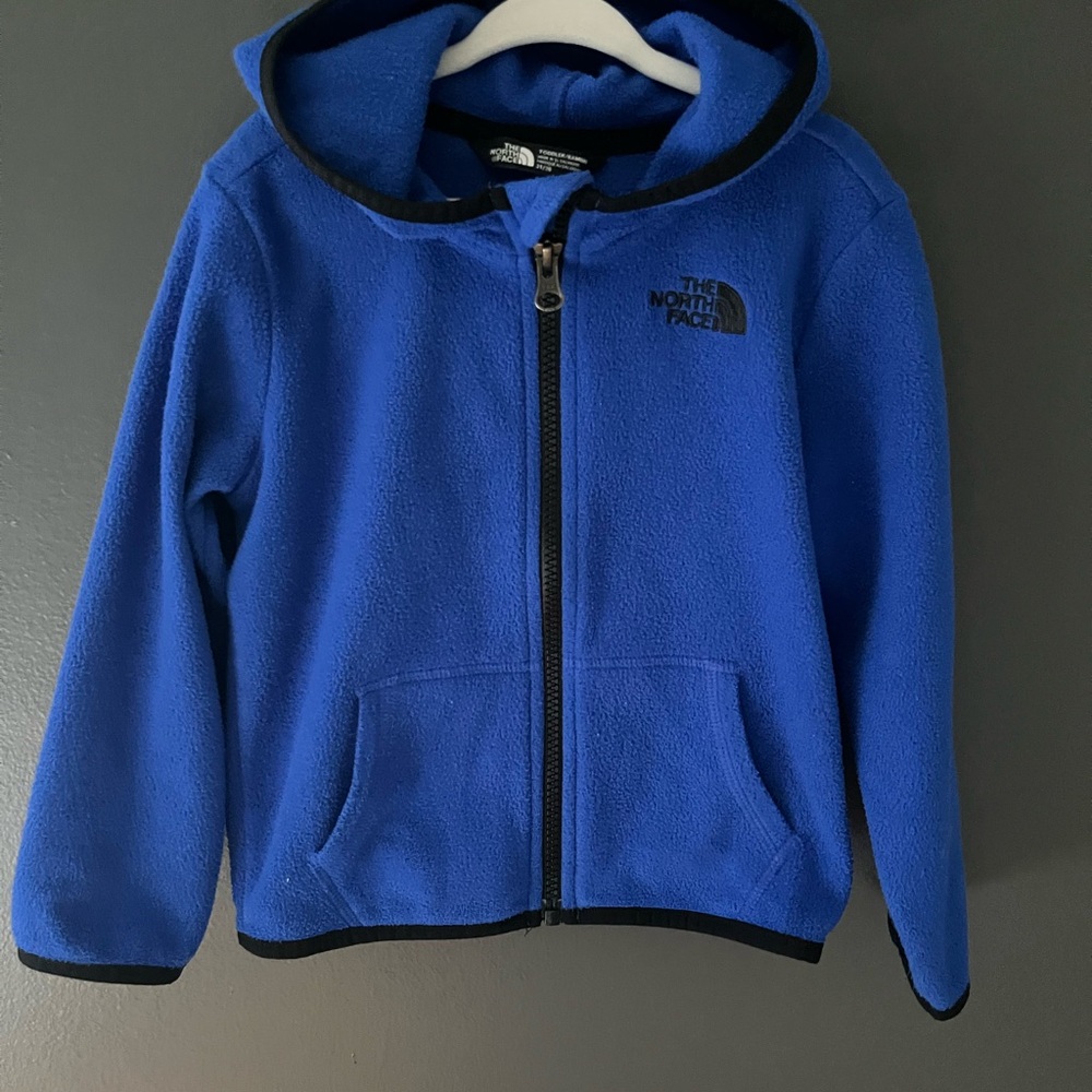 The North Face Kids Royal Blue Fleece Zip-Up Hoodie